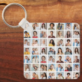 独自の49フォトコラージュを作成 キーホルダー (正面)