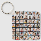 独自の49フォトコラージュを作成 キーホルダー (正面)