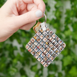 独自の49フォトコラージュを作成 キーホルダー