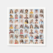 独自の49フォトコラージュを作成 スタンダードカクテルナプキン (正面)