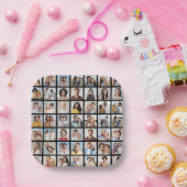 独自の49フォトコラージュを作成 ペーパープレート (パーティー)