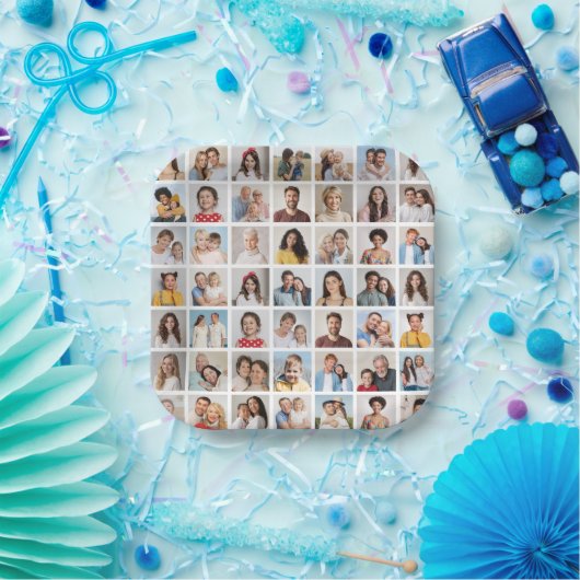 独自の49フォトコラージュを作成 ペーパープレート (パーティー)