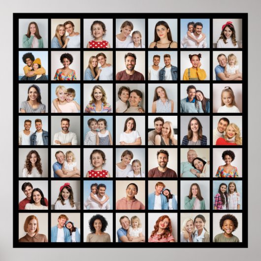 独自の49フォトコラージュを作成 ポスター (正面)