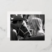 独自の4.25インチx 5.6インチフォイルホリディポストカーを作成 箔シーズンポストカード (正面/裏面)