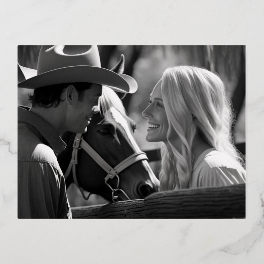 独自の4.25インチx 5.6インチフォイルホリディポストカーを作成 箔シーズンポストカード (正面)