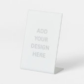 独自の4" x 6"ペデスタル記号を作成する 台座サイン (正面)