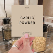 独自の4x4スパイスラベルを作成する シール