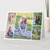 独自の5つのフォトコラージュすべての行事の作成 カード (正面)