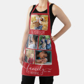 独自の5つのフォトコラージュを作成するファミリ引用文赤 エプロン (インサイチュ)