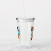 独自の5つのフォトコラージュを作成 アクリルタンブラー (左)