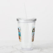 独自の5つのフォトコラージュを作成 アクリルタンブラー (左)