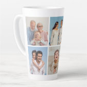 独自の5つのフォトコラージュを作成 カフェラテマグ (左アングル)