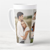 独自の5つのフォトコラージュを作成 カフェラテマグ (左アングル)