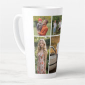 独自の5つのフォトコラージュを作成 カフェラテマグ (左アングル)