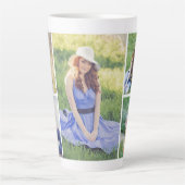 独自の5つのフォトコラージュを作成 カフェラテマグ (正面)