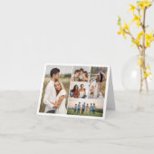 独自の5つのフォトコラージュを作成 カード (黄色い花)