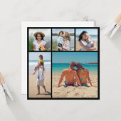 独自の5つのフォトコラージュを作成 カード (正面/裏面インサイチュ)