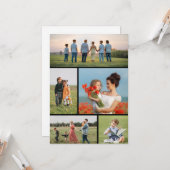 独自の5つのフォトコラージュを作成 カード (正面/裏面インサイチュ)