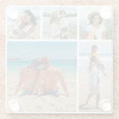 独自の5つのフォトコラージュを作成 ガラスコースター (裏面)