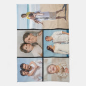 独自の5つのフォトコラージュを作成 キッチンタオル (縦)