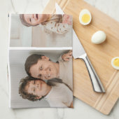 独自の5つのフォトコラージュを作成 キッチンタオル (四つ折り)