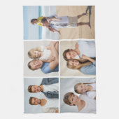 独自の5つのフォトコラージュを作成 キッチンタオル (縦)