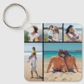 独自の5つのフォトコラージュを作成 キーホルダー (正面)