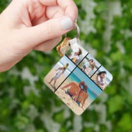 独自の5つのフォトコラージュを作成 キーホルダー