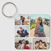 独自の5つのフォトコラージュを作成 キーホルダー (正面)