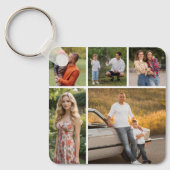 独自の5つのフォトコラージュを作成 キーホルダー (正面)
