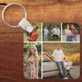 独自の5つのフォトコラージュを作成 キーホルダー (正面)