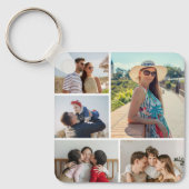 独自の5つのフォトコラージュを作成 キーホルダー (正面)