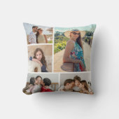 独自の5つのフォトコラージュを作成 クッション (正面)