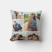 独自の5つのフォトコラージュを作成 クッション (正面)