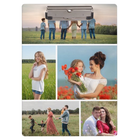 独自の5つのフォトコラージュを作成 クリップボード (正面)