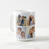独自の5つのフォトコラージュを作成 コーヒーマグカップ (正面左)
