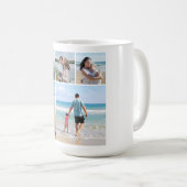 独自の5つのフォトコラージュを作成 コーヒーマグカップ (正面右)