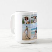 独自の5つのフォトコラージュを作成 コーヒーマグカップ (正面左)