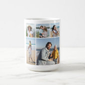 独自の5つのフォトコラージュを作成 コーヒーマグカップ (中央)