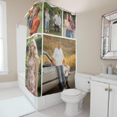 独自の5つのフォトコラージュを作成 シャワーカーテン (インサイチュ)