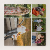 独自の5つのフォトコラージュを作成 ジグソーパズル (横)