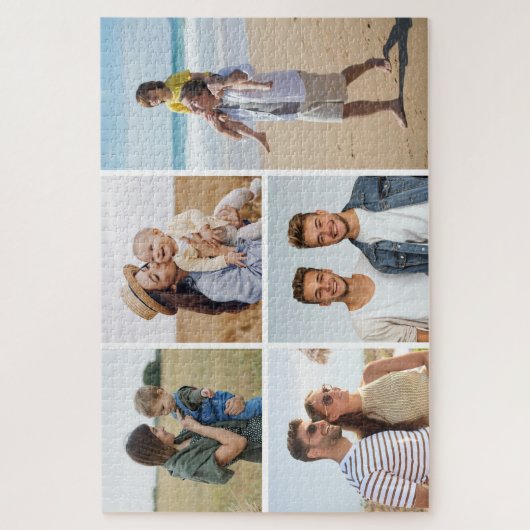 独自の5つのフォトコラージュを作成 ジグソーパズル (縦)