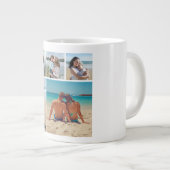 独自の5つのフォトコラージュを作成 ジャンボコーヒーマグカップ (正面右)