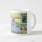 独自の5つのフォトコラージュを作成 ジャンボコーヒーマグカップ (正面右)