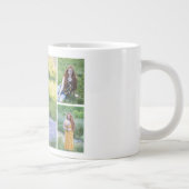 独自の5つのフォトコラージュを作成 ジャンボコーヒーマグカップ (右)