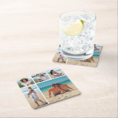 独自の5つのフォトコラージュを作成 スクエアペーパーコースター (インサイチュ)