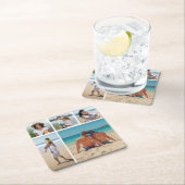 独自の5つのフォトコラージュを作成 スクエアペーパーコースター (インサイチュ)