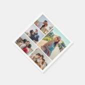 独自の5つのフォトコラージュを作成 スタンダードカクテルナプキン (角)