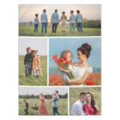 独自の5つのフォトコラージュを作成 テーブルクロス (正面)