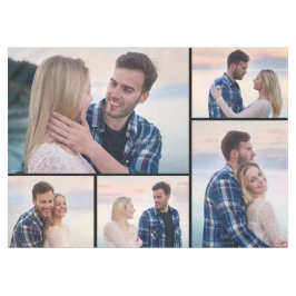 独自の5つのフォトコラージュを作成 テーブルクロス